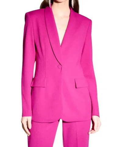Joseph Ribkoff Scuba Crepe Fitted Blazer In Opulence In Multi