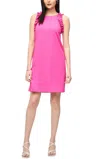 Joseph Ribkoff Scuba Crepe Sleeveless Dress In Ultra Pink In Multi