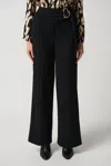 Joseph Ribkoff Scuba Crepe Wide-leg Pants In Black