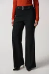 Joseph Ribkoff Scuba Crepe Wide-leg Pants In Black