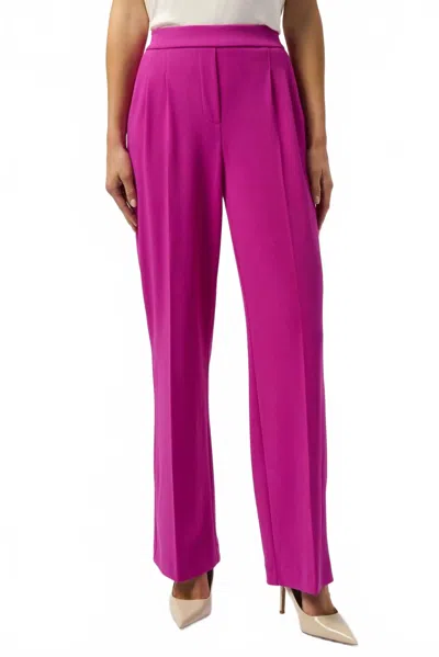 Joseph Ribkoff Scuba Crepe Wide Leg Pull On Pant In Cosmos In Pink