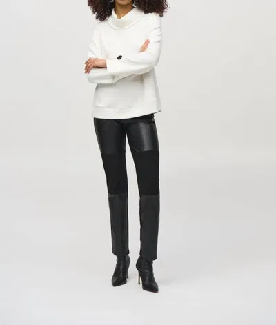 Joseph Ribkoff Scuba Jersey Boxy Top In Off-white