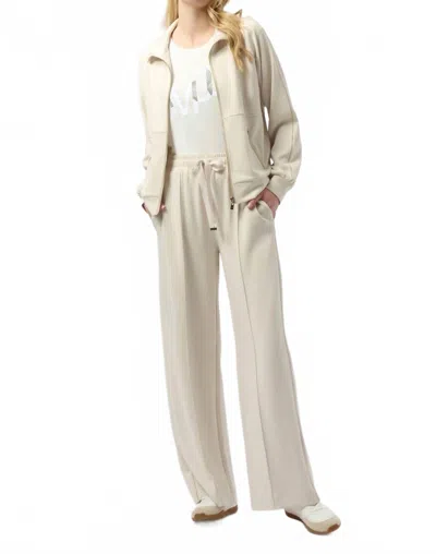 Joseph Ribkoff Scuba Jersey Wide Leg Pull On Pant In Birch In Neutral