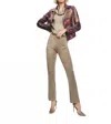 Joseph Ribkoff Scuba Suede Flared Pants In Java In Brown