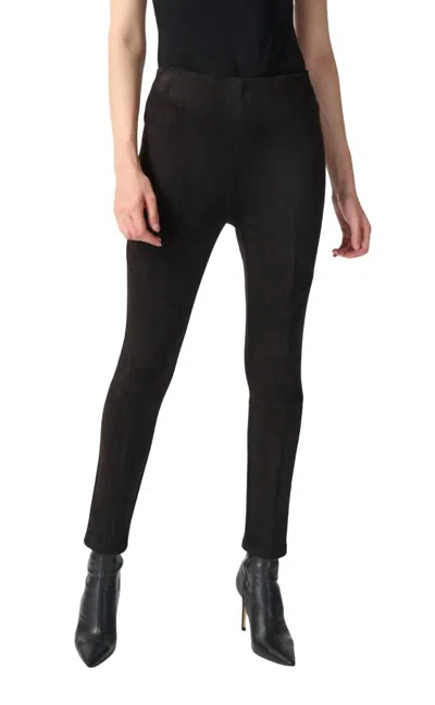 Joseph Ribkoff Scuba Suede Leggings In Black