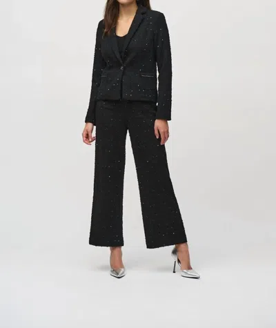 Joseph Ribkoff Sequin Boucle Blazer In Black