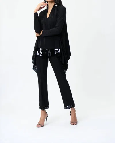 Joseph Ribkoff Black Sequin Detail Cover Up 224312 11