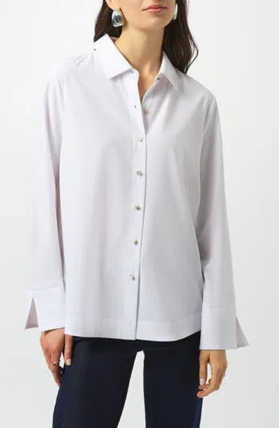 Joseph Ribkoff Shank Button Shirt In Optic White