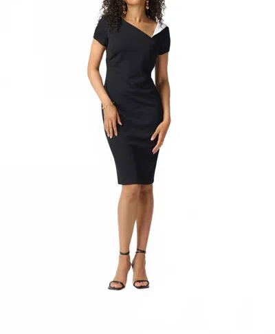 JOSEPH RIBKOFF SHEATH DRESS IN BLACK