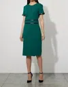 Joseph Ribkoff Sheath Knee-length Dress In Emerald Gree In Green