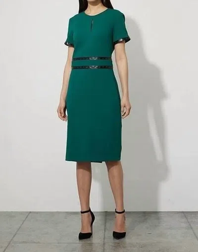 Joseph Ribkoff Sheath Knee-length Dress In Emerald Gree In Green