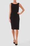 Joseph Ribkoff Sheath Midi Dress In Black In Multi