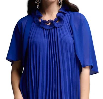 Joseph Ribkoff Sheer Bolero Jacket In Royal Sapphire In Blue