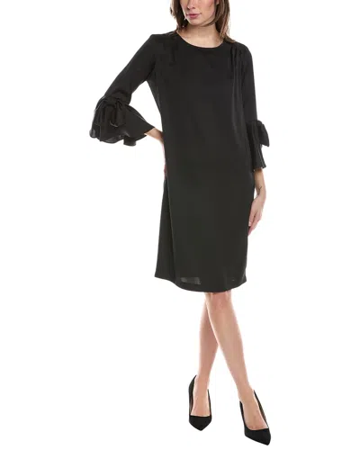 Joseph Ribkoff Ruffle Sleeve Dress In Black