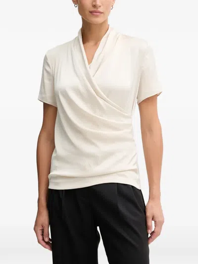 Joseph Ribkoff Short-sleeve Blouse In Neutral