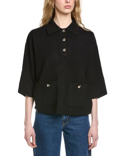 Joseph Ribkoff Short Sleeve Top In Black
