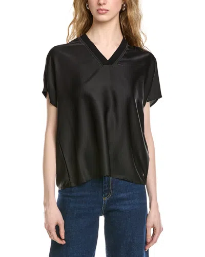 Joseph Ribkoff Short Sleeve Top In Black
