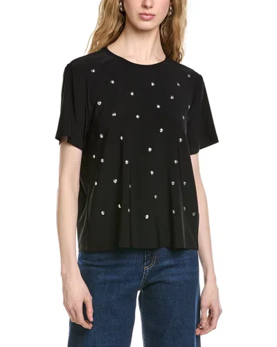 Joseph Ribkoff Short Sleeve Top In Black