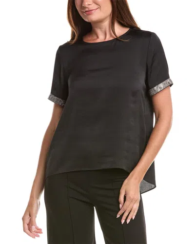 Joseph Ribkoff Short Sleeve Top In Animal Print