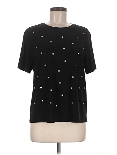 Pre-owned Joseph Ribkoff Short Sleeve T-shirt In Black