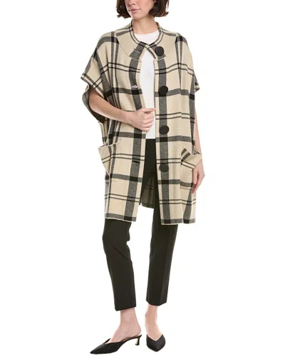 Joseph Ribkoff Short-sleeve Poncho In Neutral