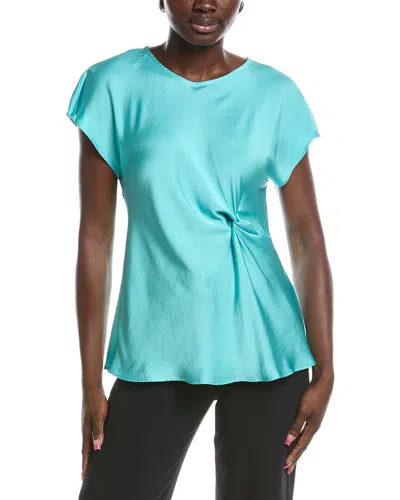 Joseph Ribkoff Side Knot Blouse In Blue