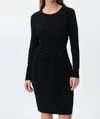 Joseph Ribkoff Side Tie Dress In Black In Black