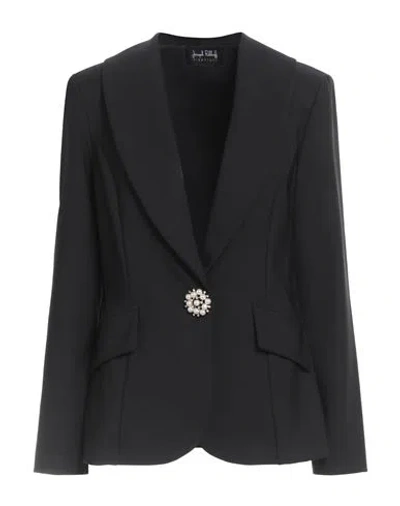 Joseph Ribkoff Signature Woman Blazer Black Size 8 Polyester, Elastane