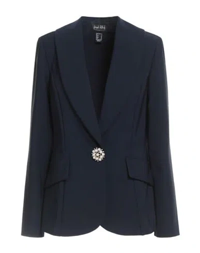 Joseph Ribkoff Signature Woman Blazer Midnight Blue Size 6 Polyester, Elastane