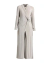 Joseph Ribkoff Signature Woman Jumpsuit Khaki Size 12 Nylon, Metal, Elastane