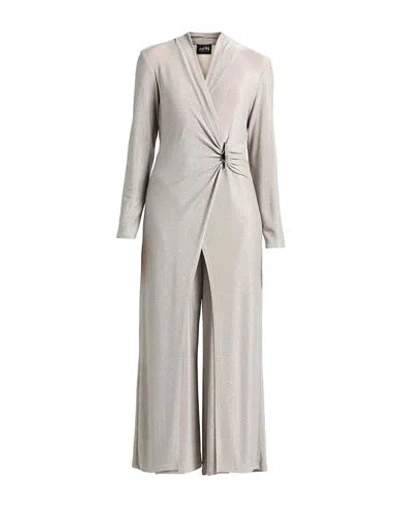 Joseph Ribkoff Signature Woman Jumpsuit Khaki Size 12 Nylon, Metal, Elastane