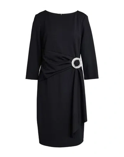 Joseph Ribkoff Signature Woman Midi Dress Black Size 12 Polyester, Elastane
