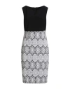 Joseph Ribkoff Signature Woman Midi Dress Black Size 16 Polyester, Elastane In Multi