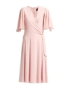 Joseph Ribkoff Signature Woman Midi Dress Blush Size 12 Polyester, Elastane