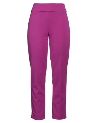 Joseph Ribkoff Signature Woman Pants Plum Size 8 Polyester, Elastane In Purple