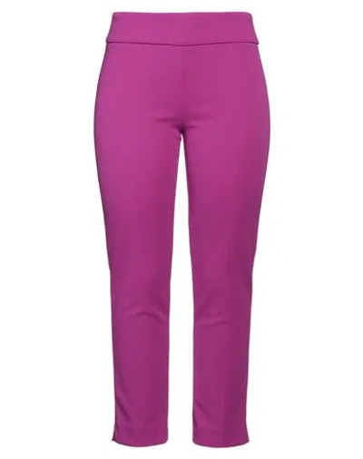 Joseph Ribkoff Signature Woman Pants Purple Size 10 Polyester, Elastane