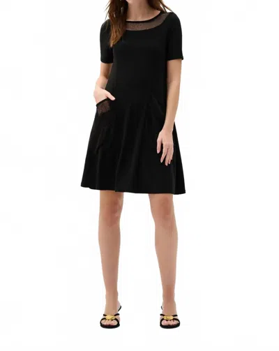 Joseph Ribkoff Silky Knit A-line Dress In Black