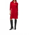 Joseph Ribkoff Silky Knit And Memory Straight Dress In Red In Red