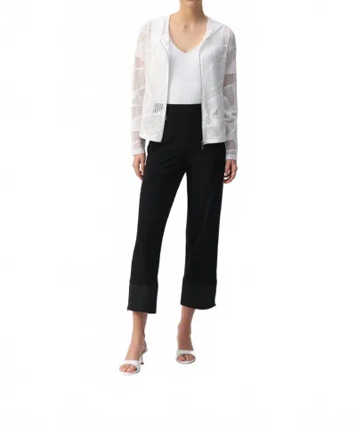 Joseph Ribkoff Silky Knit And Memory Straight Pants In Midnight In Multi