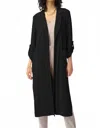 Joseph Ribkoff Silky Knit Duster Coat In Black In Black