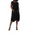 Joseph Ribkoff Silky Knit Midi Cocoon Dress In Black
