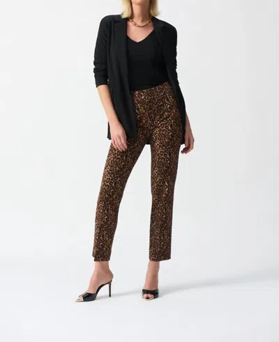 Joseph Ribkoff Silky Knit Pants In Beige/black In Multi