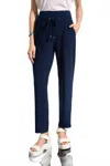 Joseph Ribkoff Silky Knit Pull-on Jogger Pants With Drawstring In Navy In Blue