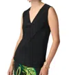 Joseph Ribkoff Silky Knit Sleeveless Top In Black In Black