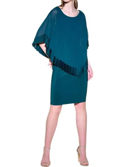 Joseph Ribkoff Silky Sheath Dress In Alpine Green In Multi