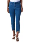Joseph Ribkoff Skinny Ankle-length Jeans In Denim Medium Blue In Multi