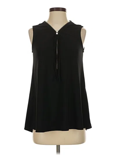 Pre-owned Joseph Ribkoff Sleeveless Blouse In Black