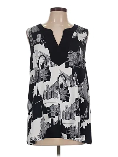 Pre-owned Joseph Ribkoff Sleeveless Blouse In Black