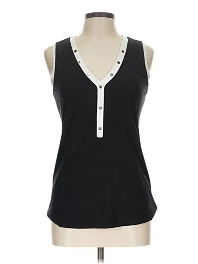 Pre-owned Joseph Ribkoff Sleeveless Blouse In Black