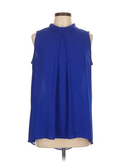 Pre-owned Joseph Ribkoff Sleeveless Blouse In Blue